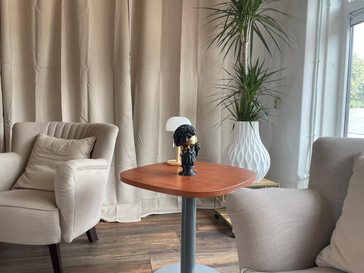 Broken Classical Bust 3D Printed Roman Statue Fragment Gold Black Sculpture Art Home Decor Ancient Greek Style