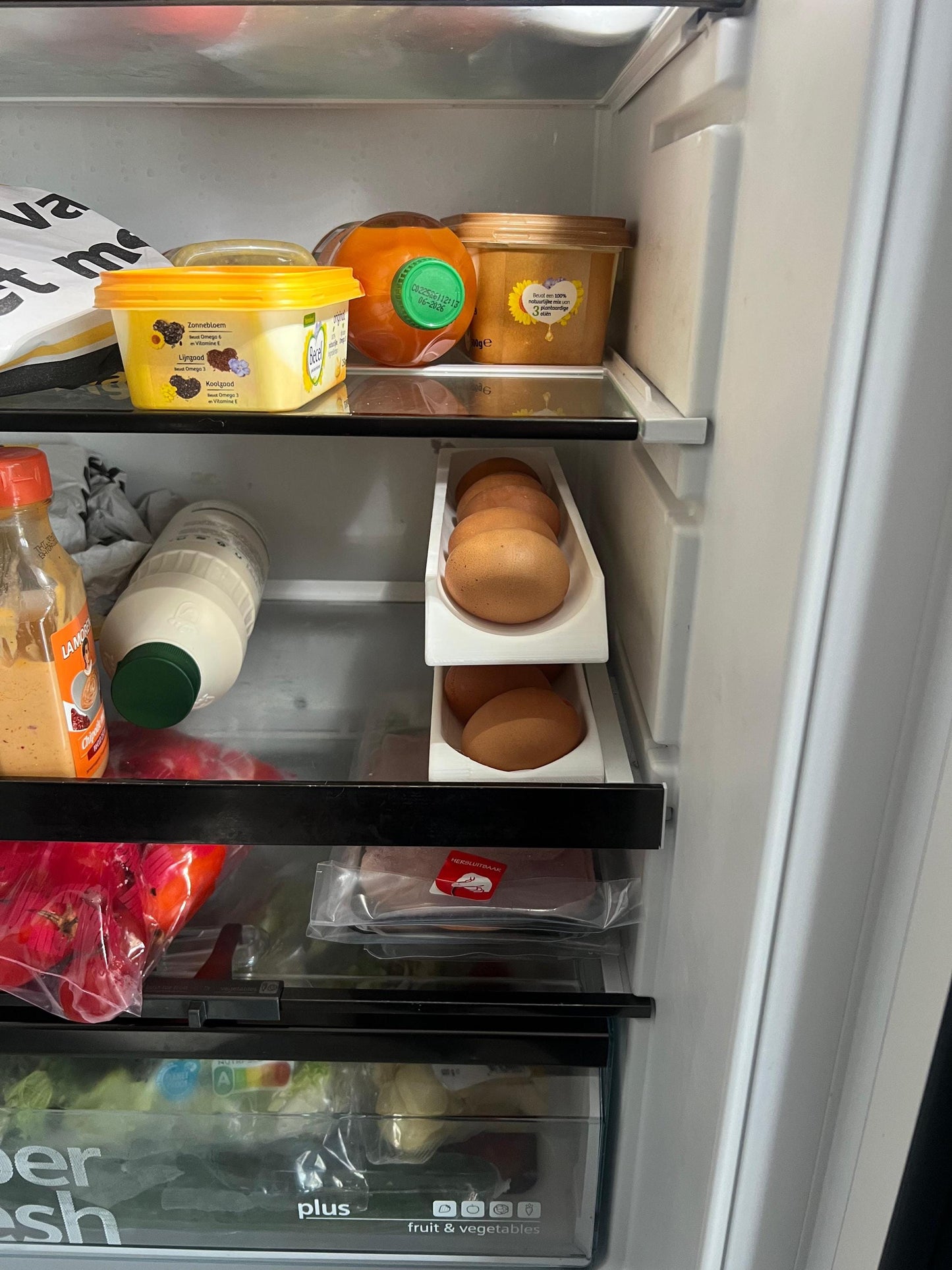 Egg Holder Dispenser | Spiral Organizer | Modern Kitchen Storage | Rolling Egg Rack | Unique Countertop Display