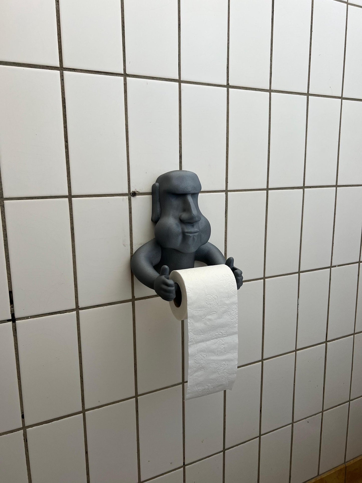 Moai Toiletrolhouder | WC Papierhouder | Paaseiland Toiletpapier Houder | Grappige WC Accessoire