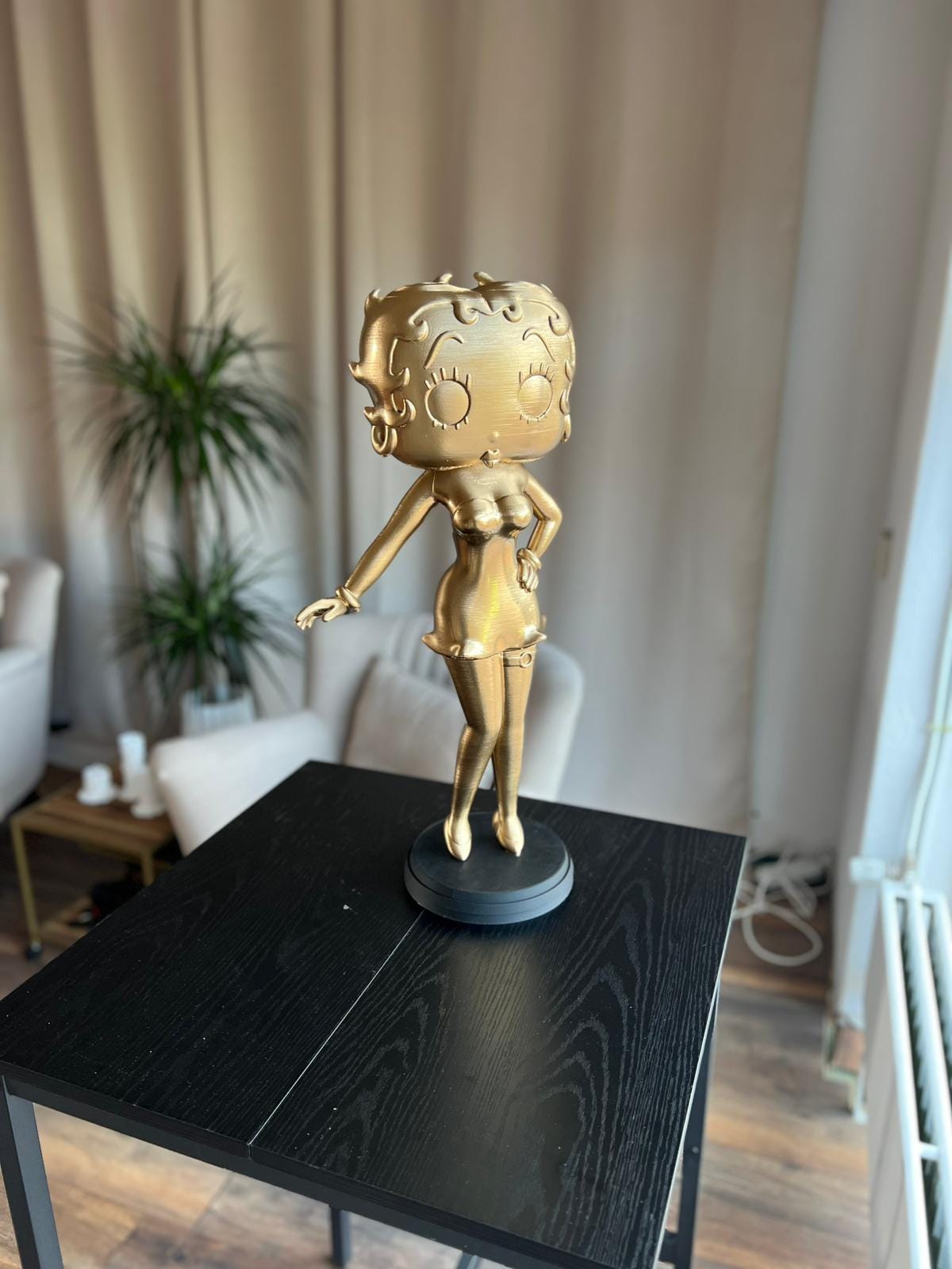 Betty Boop Golden Vintage Statue | BoopOopADoop | Betty Boop 1930 | Classic Cartoon