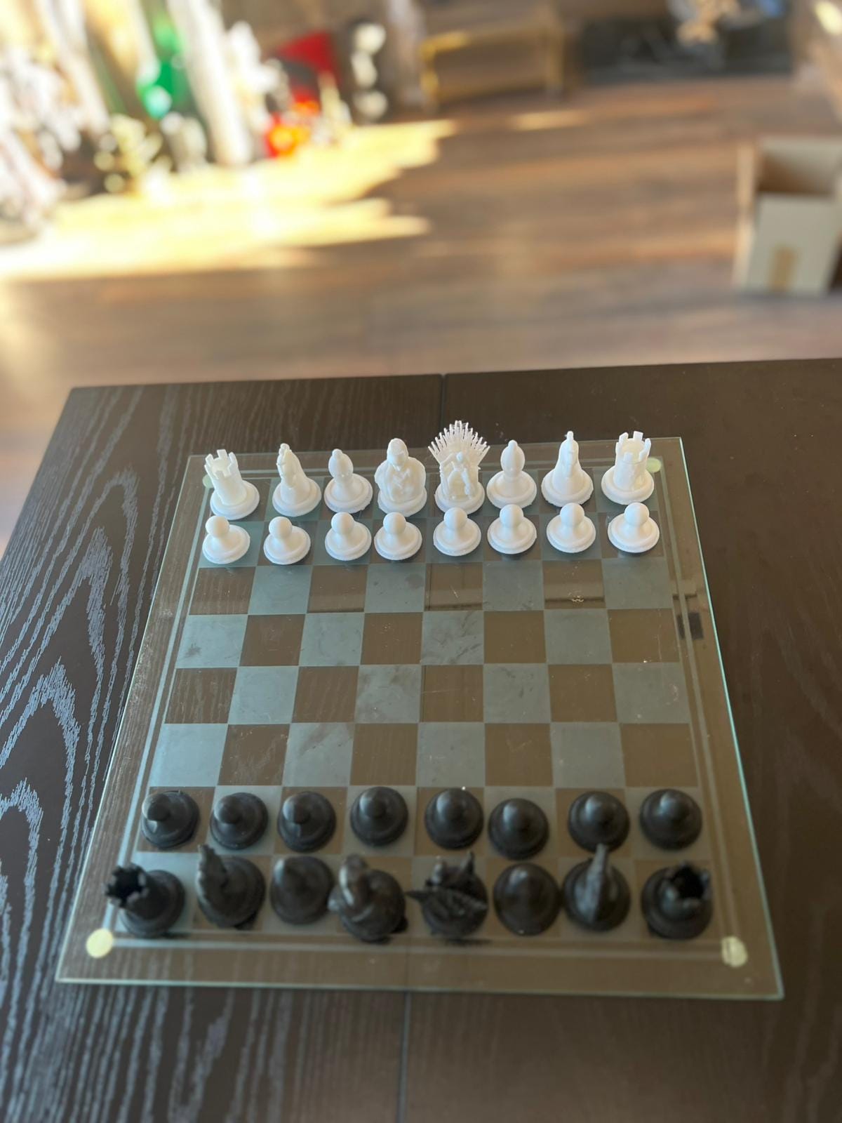 Primordial Chess Set | Primordial Designer Chess Pieces | Modern Architectural Design | Luxury Chess Gift | Contemporary Home Decor