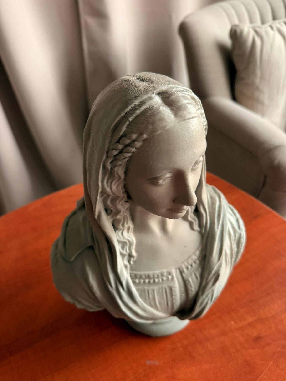 Mona Lisa Bust Statue, Leonardo da Vinci Sculpture, Renaissance Art Decor, Classical Woman Figurine, Home Office