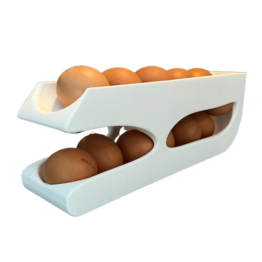 Eierhouderdispenser | Spiraalorganizer | Moderne keukenopbergers | Roleierrek | Unieke display voor op het aanrecht