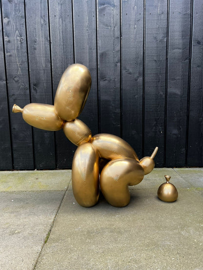 Poop Balloon Dog Sculpture | Unique Collectible Gift for Art and Dog Lovers | Fun and Quirky Home Decoration