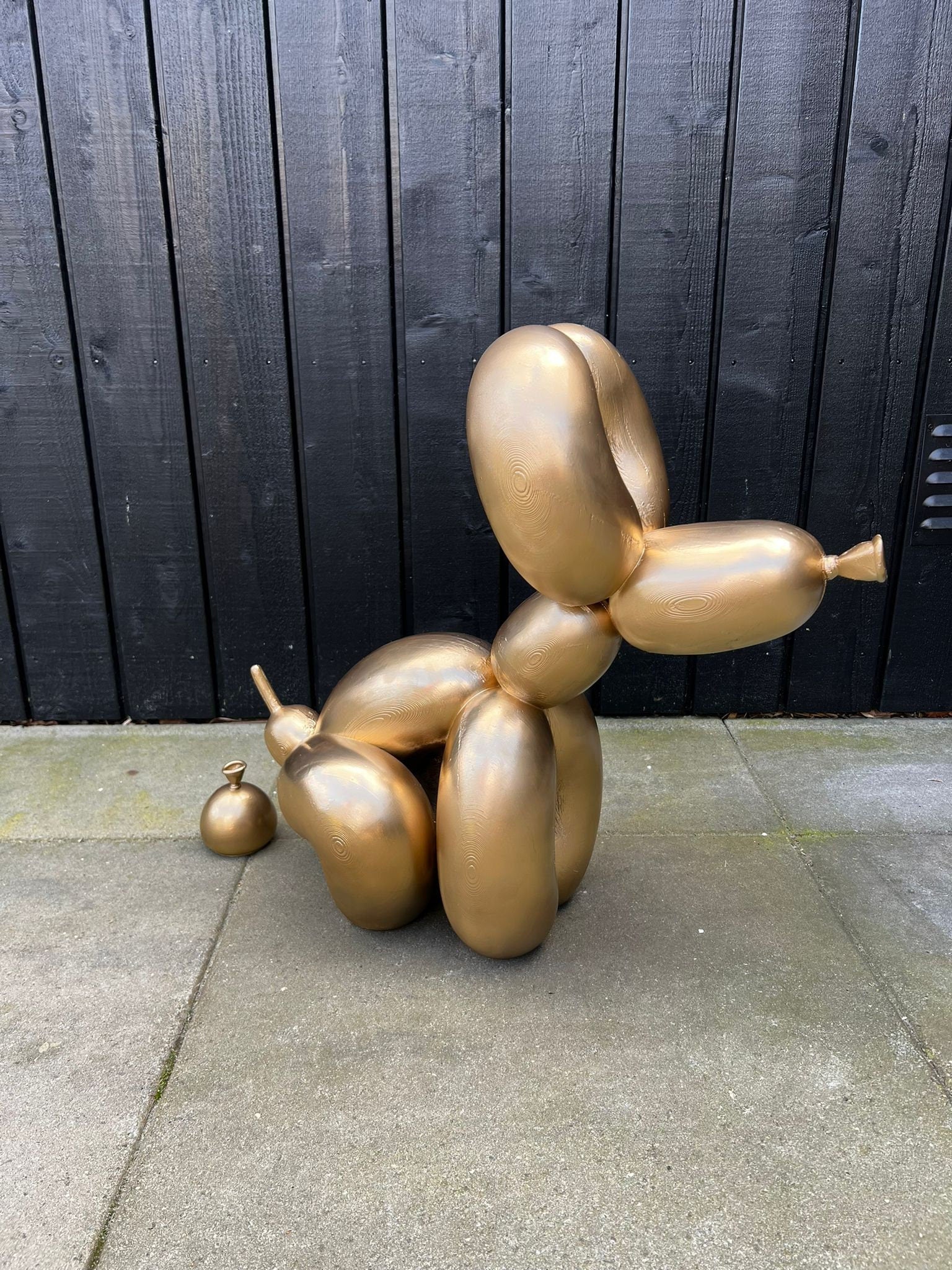 Poop Balloon Dog Sculpture | Unique Collectible Gift for Art and Dog Lovers | Fun and Quirky Home Decoration