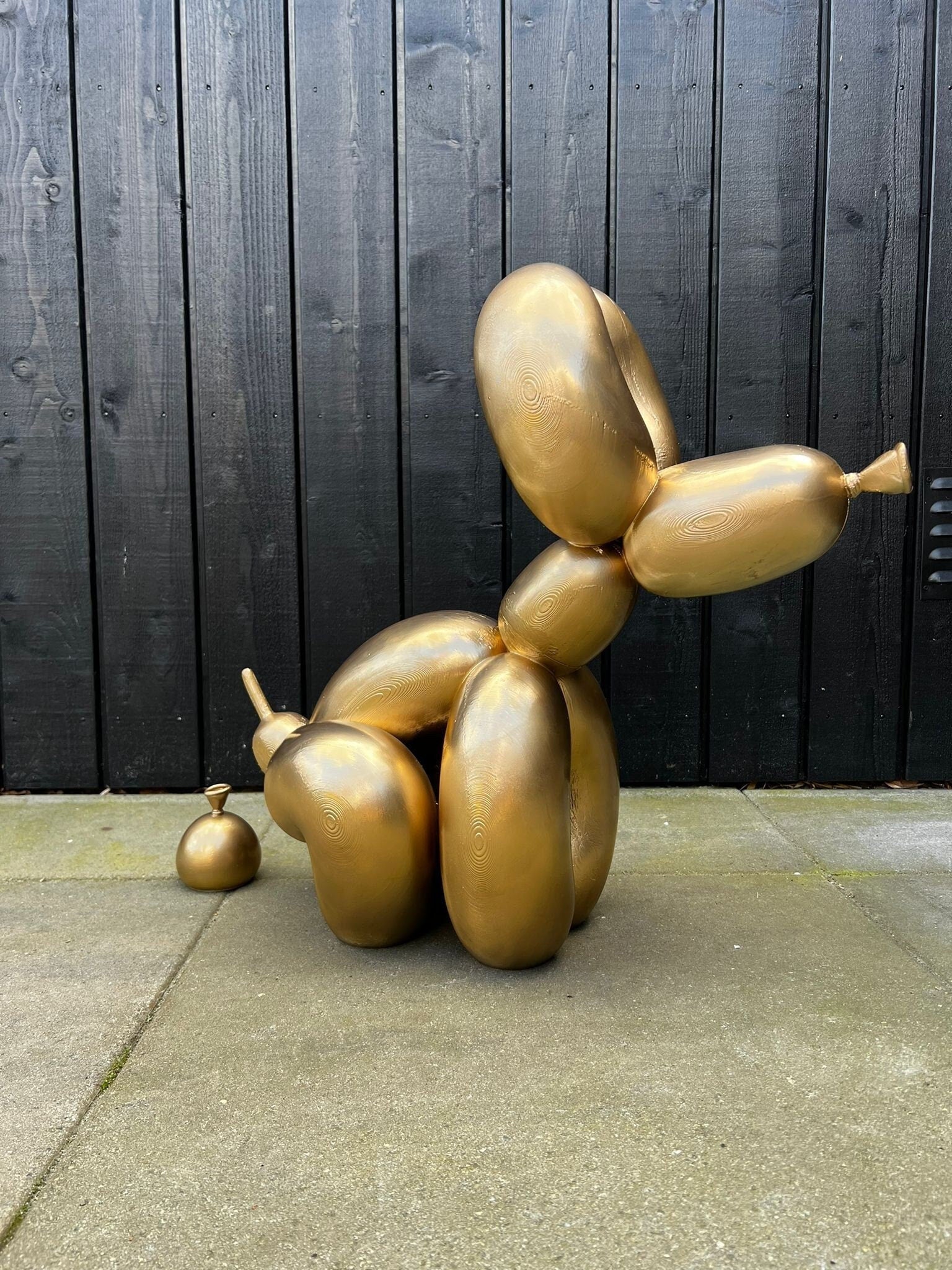 Poop Balloon Dog Sculpture | Unique Collectible Gift for Art and Dog Lovers | Fun and Quirky Home Decoration