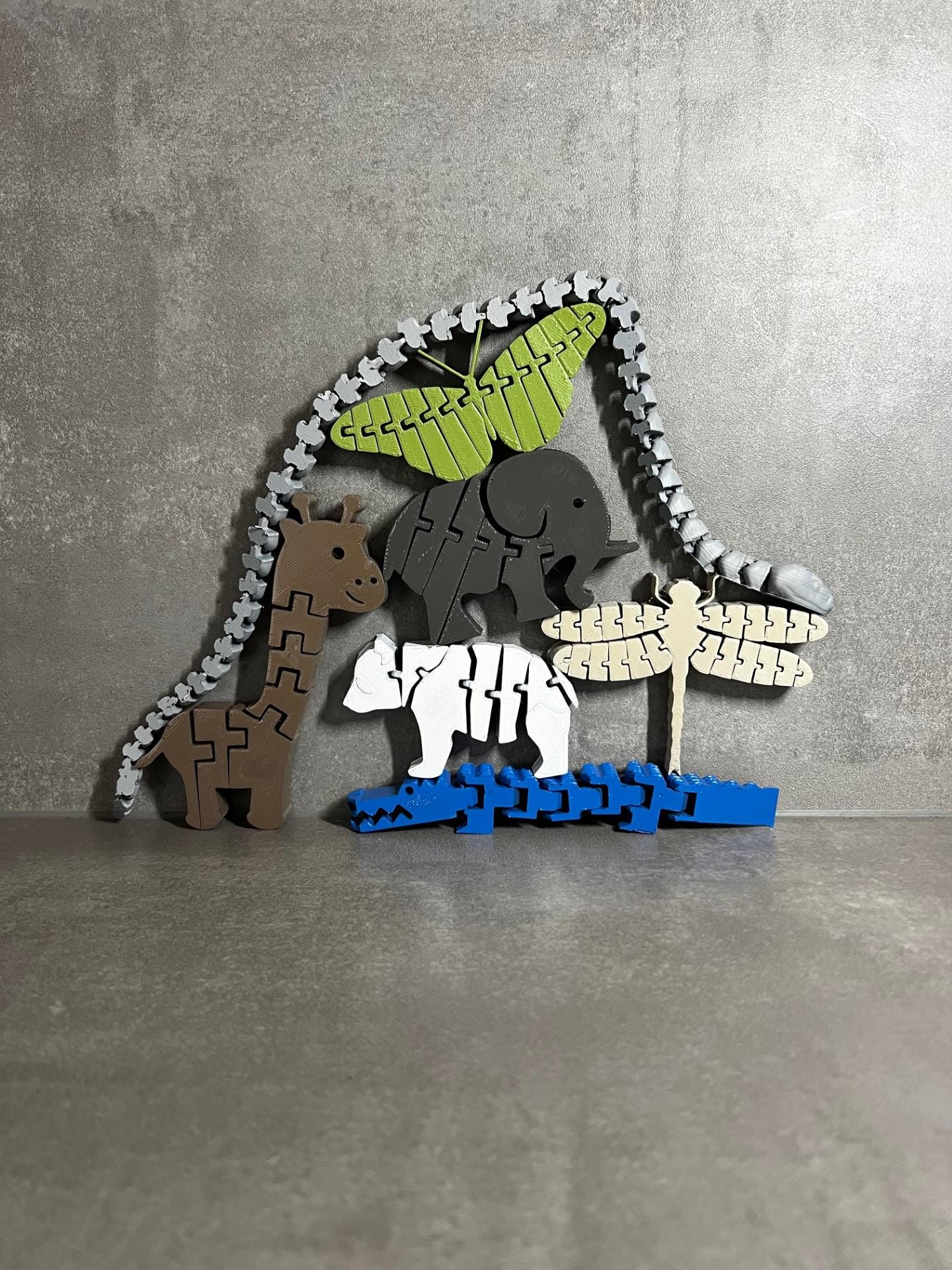 Montessori Zoo Toy Set | Stackable Animal Puzzle | Educational Fun for Kids