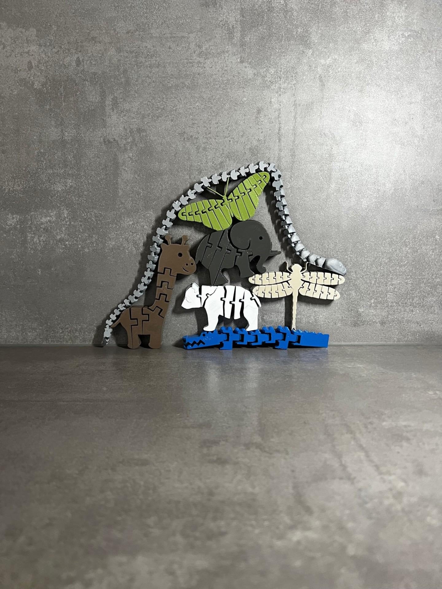 Montessori Zoo Toy Set | Stackable Animal Puzzle | Educational Fun for Kids