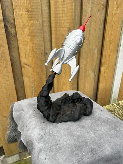 Classic Rocket Decor | Charming Vintage Spacecraft Model | Collectible for Nostalgia