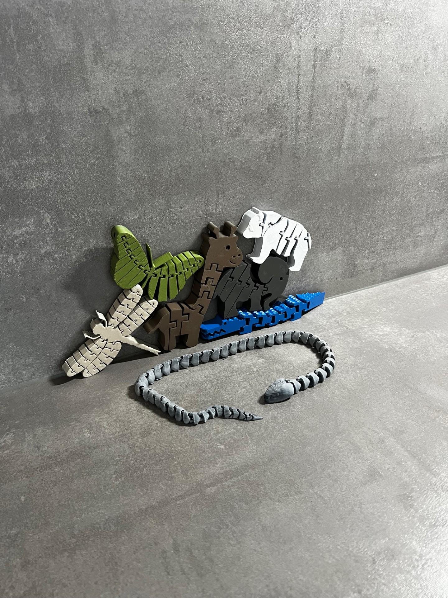 Montessori Zoo Toy Set | Stackable Animal Puzzle | Educational Fun for Kids