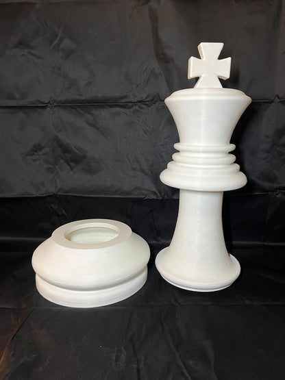 Chess King Piece 80cm for Storage | Unique Chess Set Organizer | Decorative XXL Chess King piece Collectible for Home Decor & Gifts