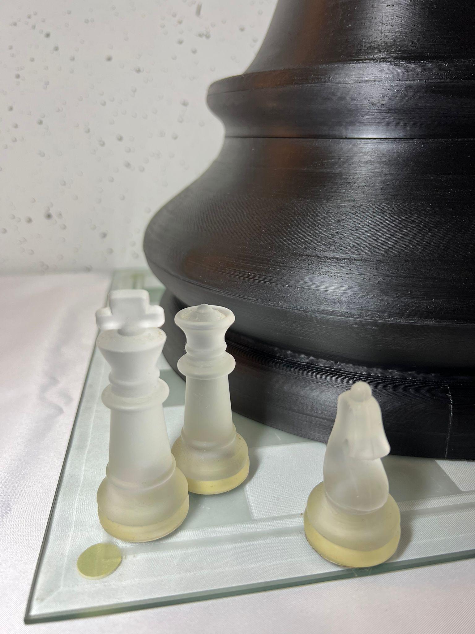 Chess King Piece 80cm for Storage | Unique Chess Set Organizer | Decorative XXL Chess King piece Collectible for Home Decor & Gifts