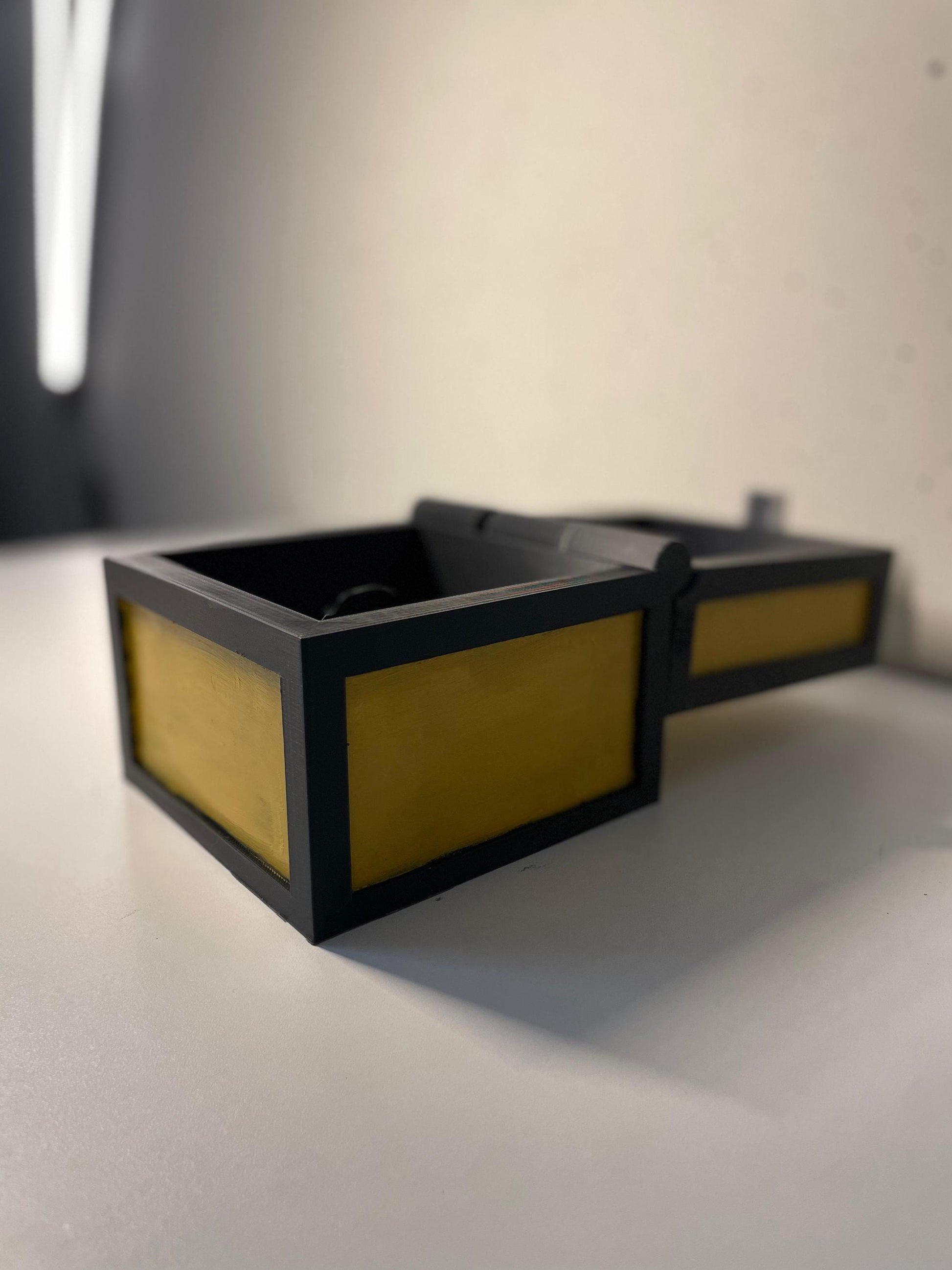 Desk Storage Chest Life-Size | 3D-Printed Storage Box for Gamers, Cosplay, and Decor | Iconic Pixelated Loot Crate