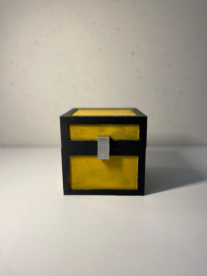 Desk Storage Chest Life-Size | 3D-Printed Storage Box for Gamers, Cosplay, and Decor | Iconic Pixelated Loot Crate