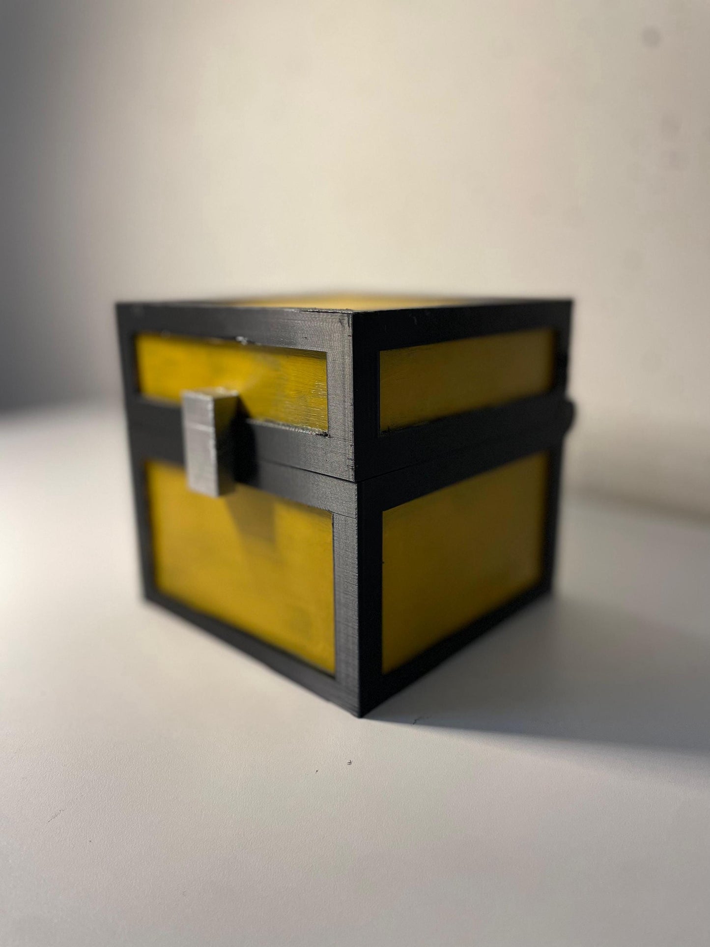 Desk Storage Chest Life-Size | 3D-Printed Storage Box for Gamers, Cosplay, and Decor | Iconic Pixelated Loot Crate