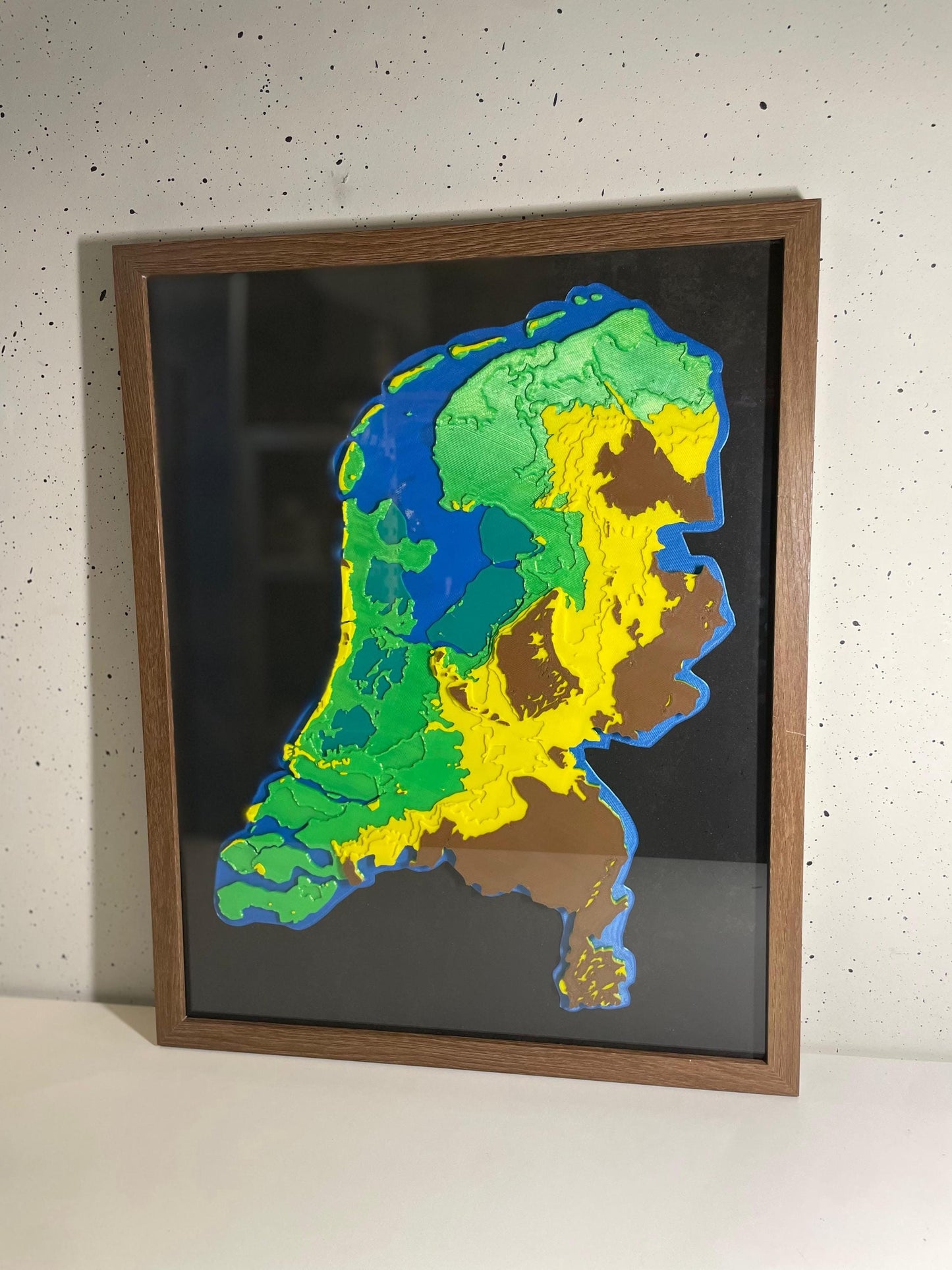 netherlands dutch gmapeophrapic height sea level map