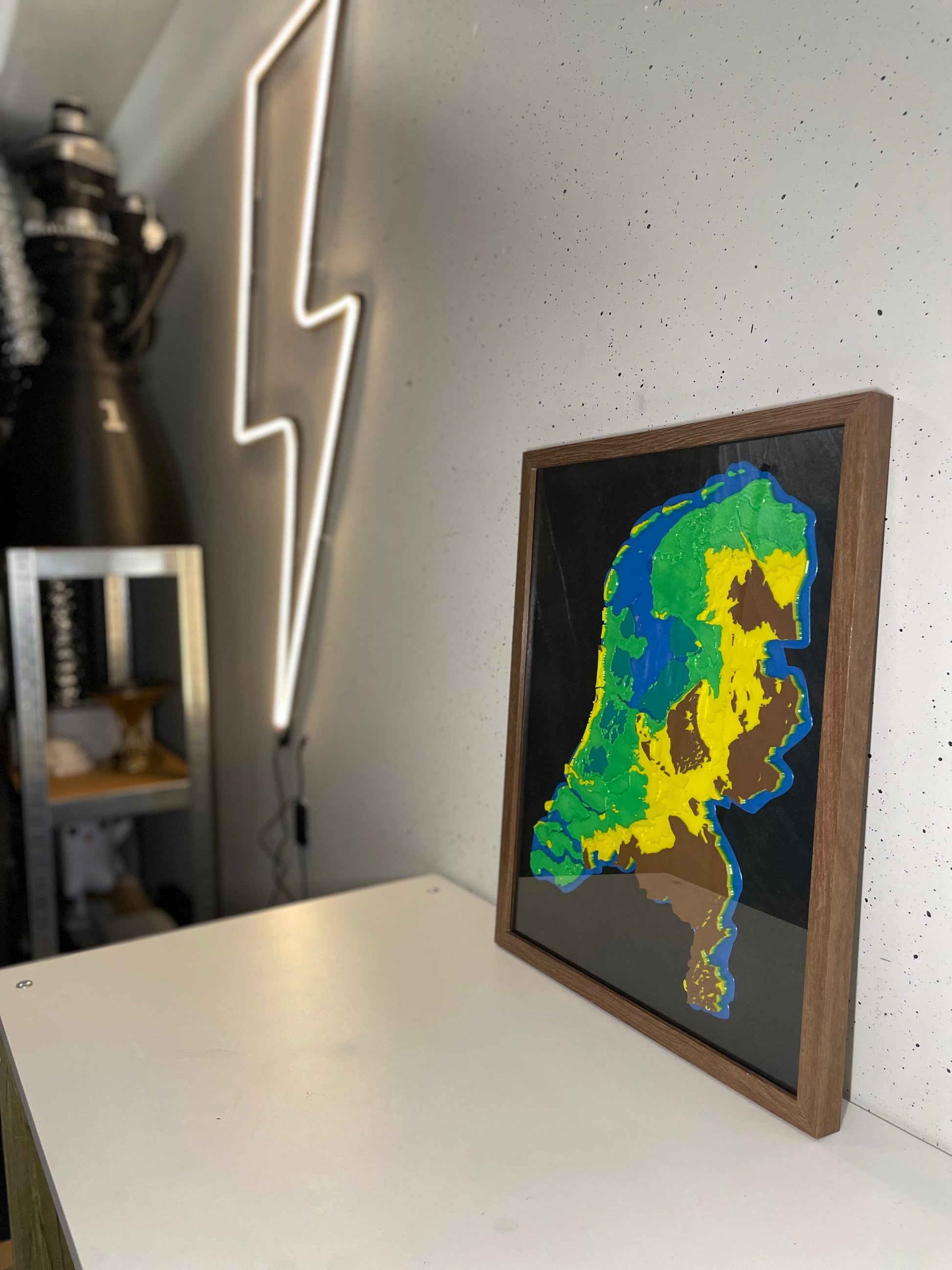 netherlands dutch gmapeophrapic height sea level map