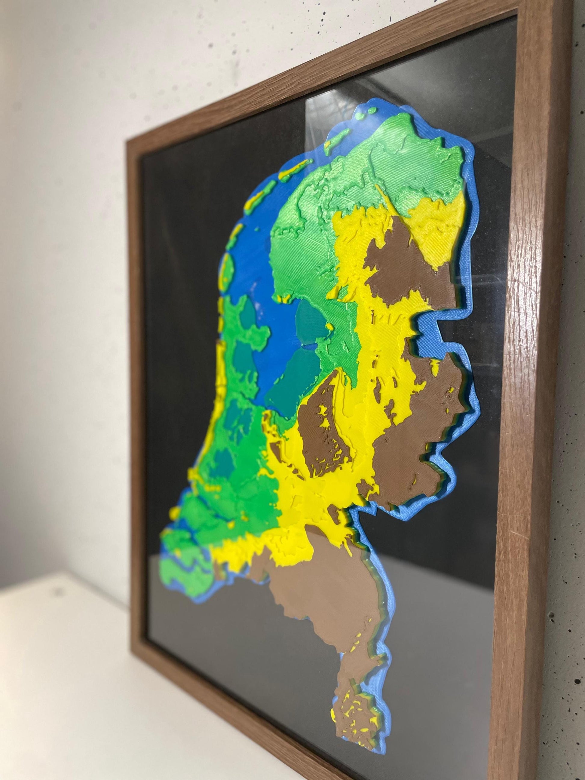 netherlands dutch gmapeophrapic height sea level map