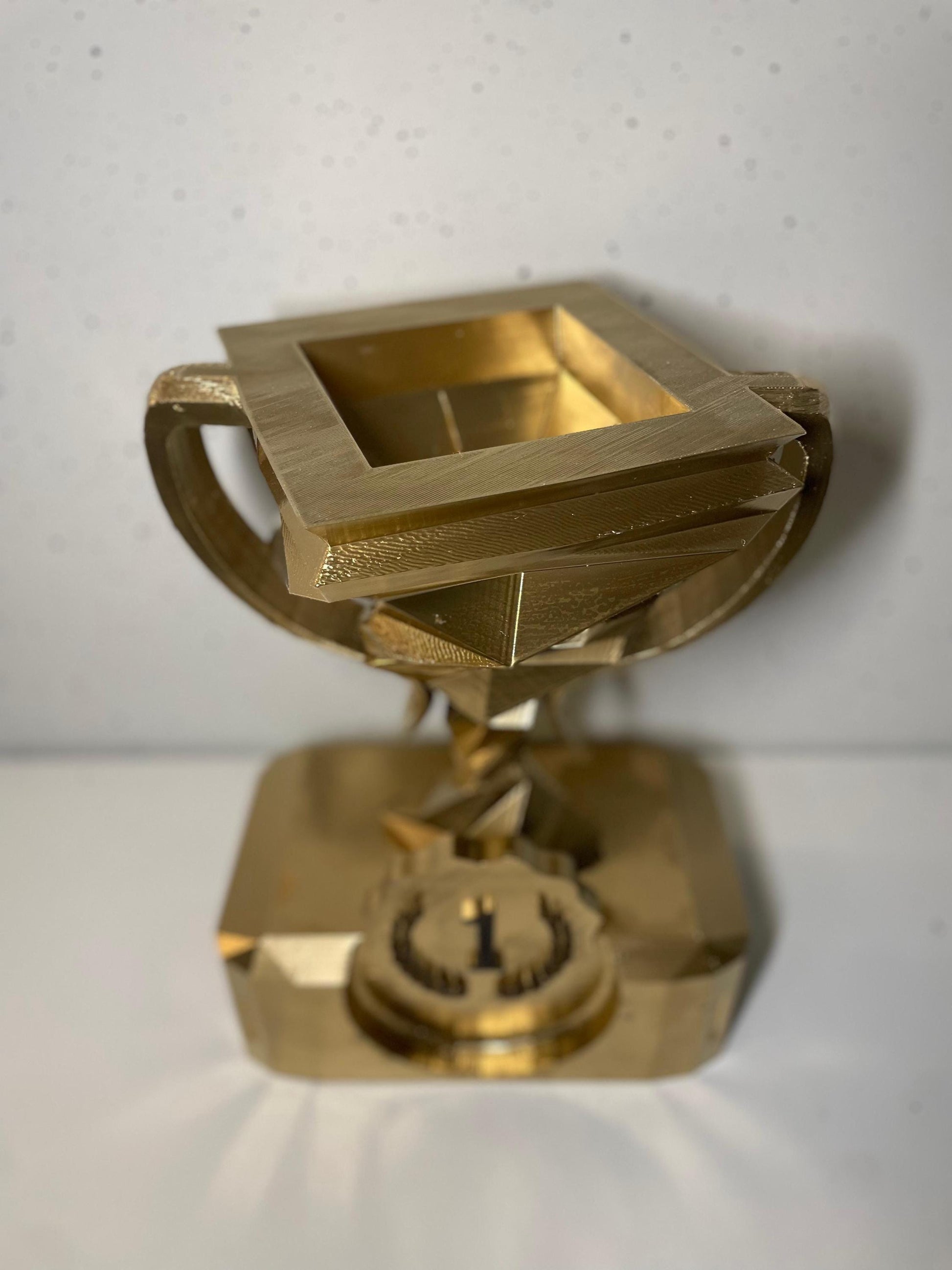 Competition Trophy Award | Gold, Silver Trophy 3D Printed Award Display for Competitions, Events, Sports, and Home Decor