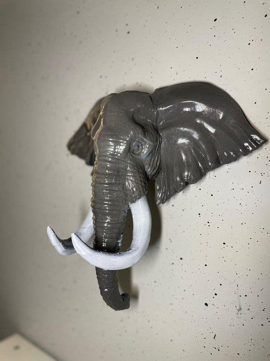 thumbnail elephant wall art close up