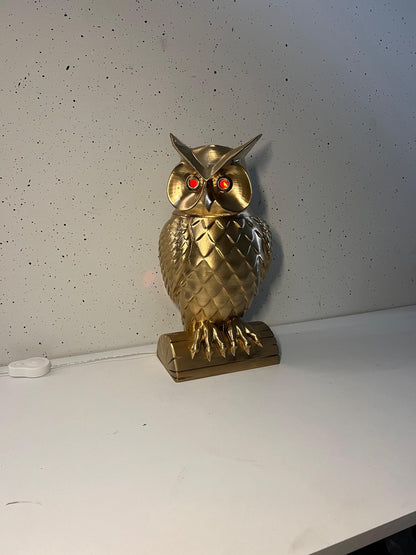 Owl Light decoration | Modern Decorative Owl Sculpture with Light | Unique Home Decor Accent | Modern Owl | Decorative Centerpiece Home