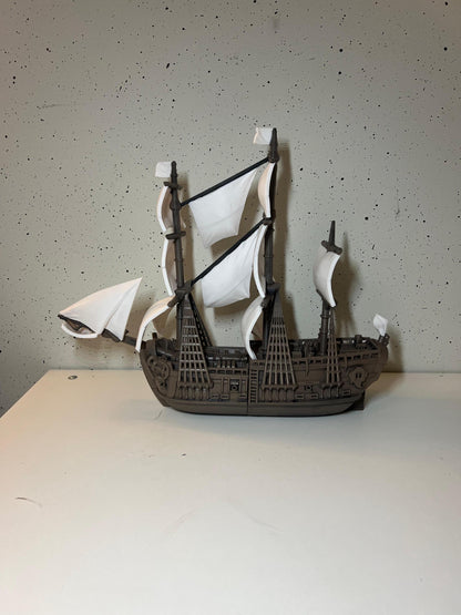 Pirate Ship Model | Historic Galleon | Nautical Decor | Renaissance Sailing Ship