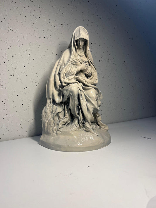 Mater Dolorosa Statue | Handmade Religious Art | Catholic Decoration | and Spiritual Home Decor