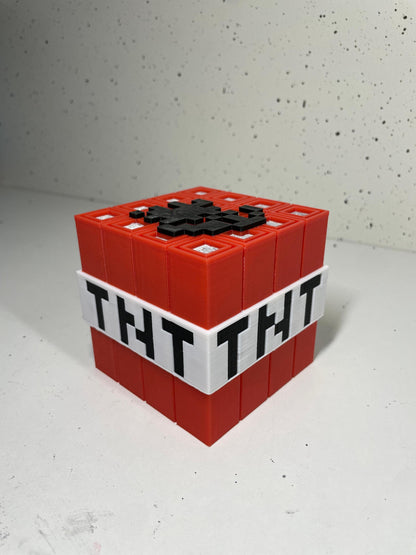 TNT Cube for Gamers and Enthusiasts | Unique Computer Display Piece