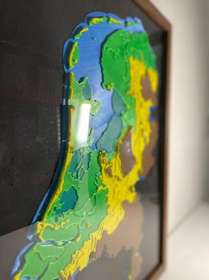 netherlands dutch gmapeophrapic height sea level map