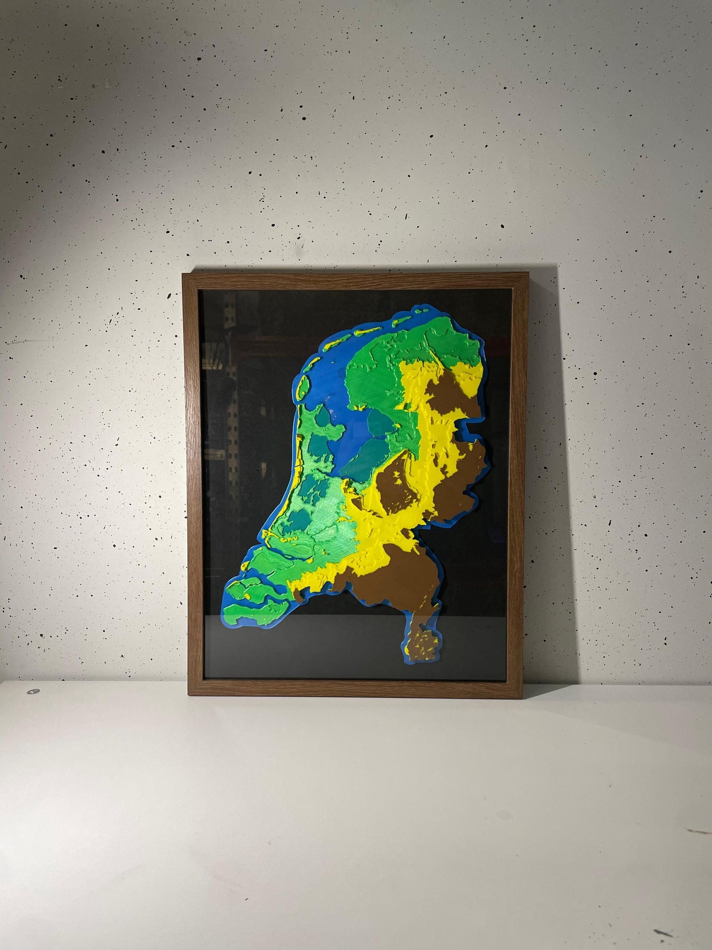 netherlands dutch gmapeophrapic height sea level map