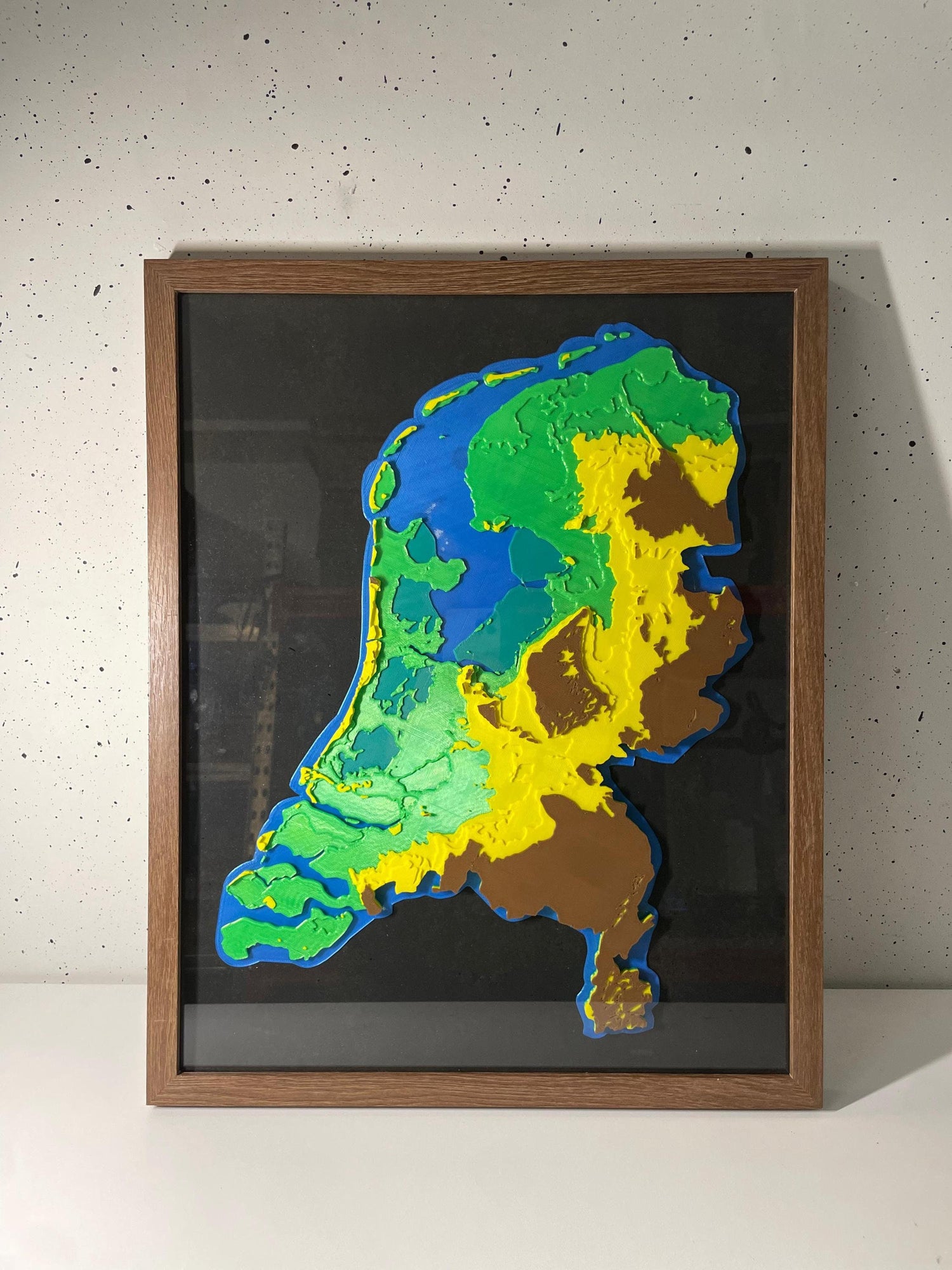 netherlands dutch gmapeophrapic height sea level map