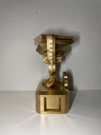 Competition Trophy Award | Gold, Silver Trophy 3D Printed Award Display for Competitions, Events, Sports, and Home Decor