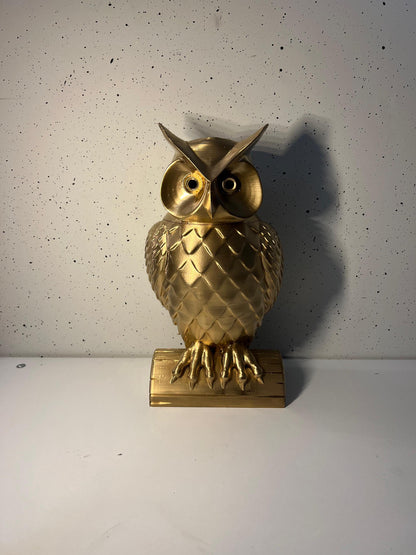 Owl Light decoration | Modern Decorative Owl Sculpture with Light | Unique Home Decor Accent | Modern Owl | Decorative Centerpiece Home