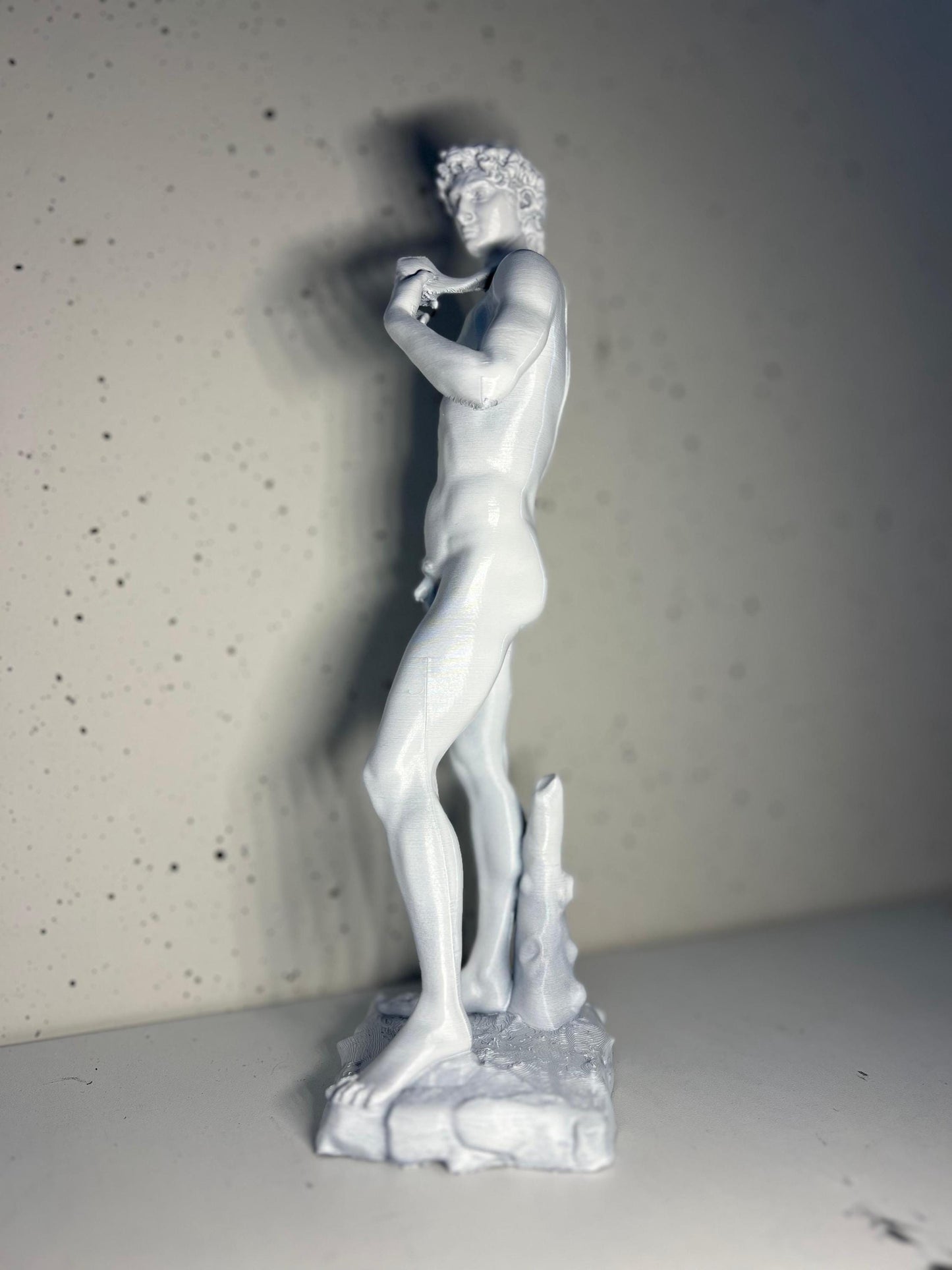 David Statue | Classic Art Sculpture | Michelangelo David | Italian Renaissance Decor | Home & Office Art | Antique Style Bust | 3D Printed