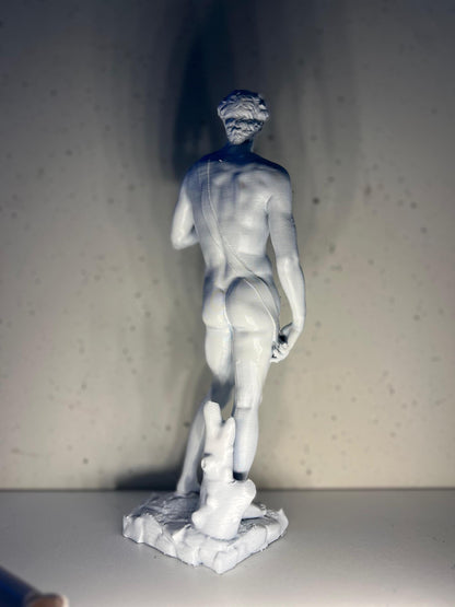 David Michelangelo Statue | Classic Art Sculpture | Italian Renaissance Decor | Home & Office Art | Antique Style Bust | 3D Printed