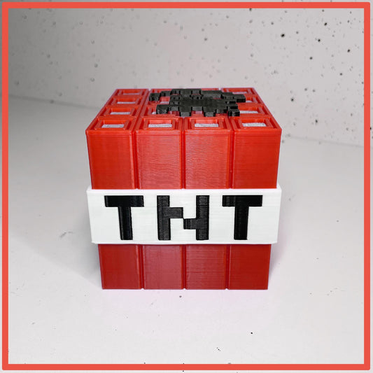 TNT Cube for Gamers and Enthusiasts | Unique Computer Display Piece