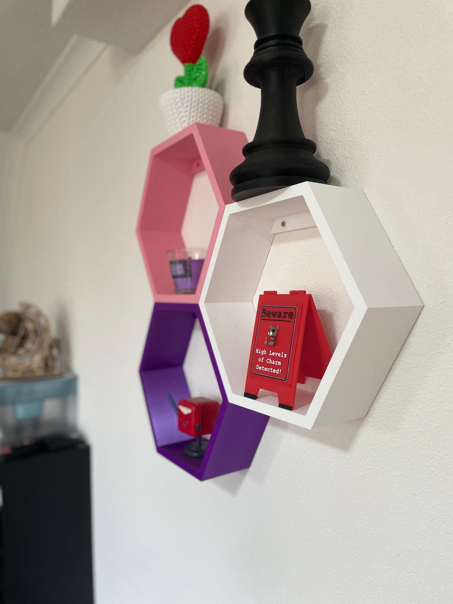 Wall Shelve Honeycomb Storage | Modern Hexagon Floating Shelves for Home Decor | Stylish Storage Solution | Expandable colorful customizable