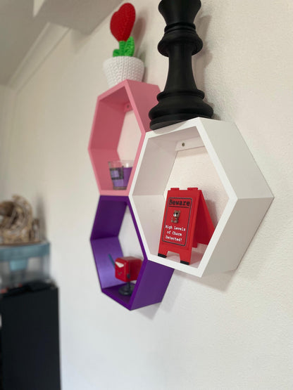 Wall Shelve Honeycomb Storage | Modern Hexagon Floating Shelves for Home Decor | Stylish Storage Solution | Expandable colorful customizable