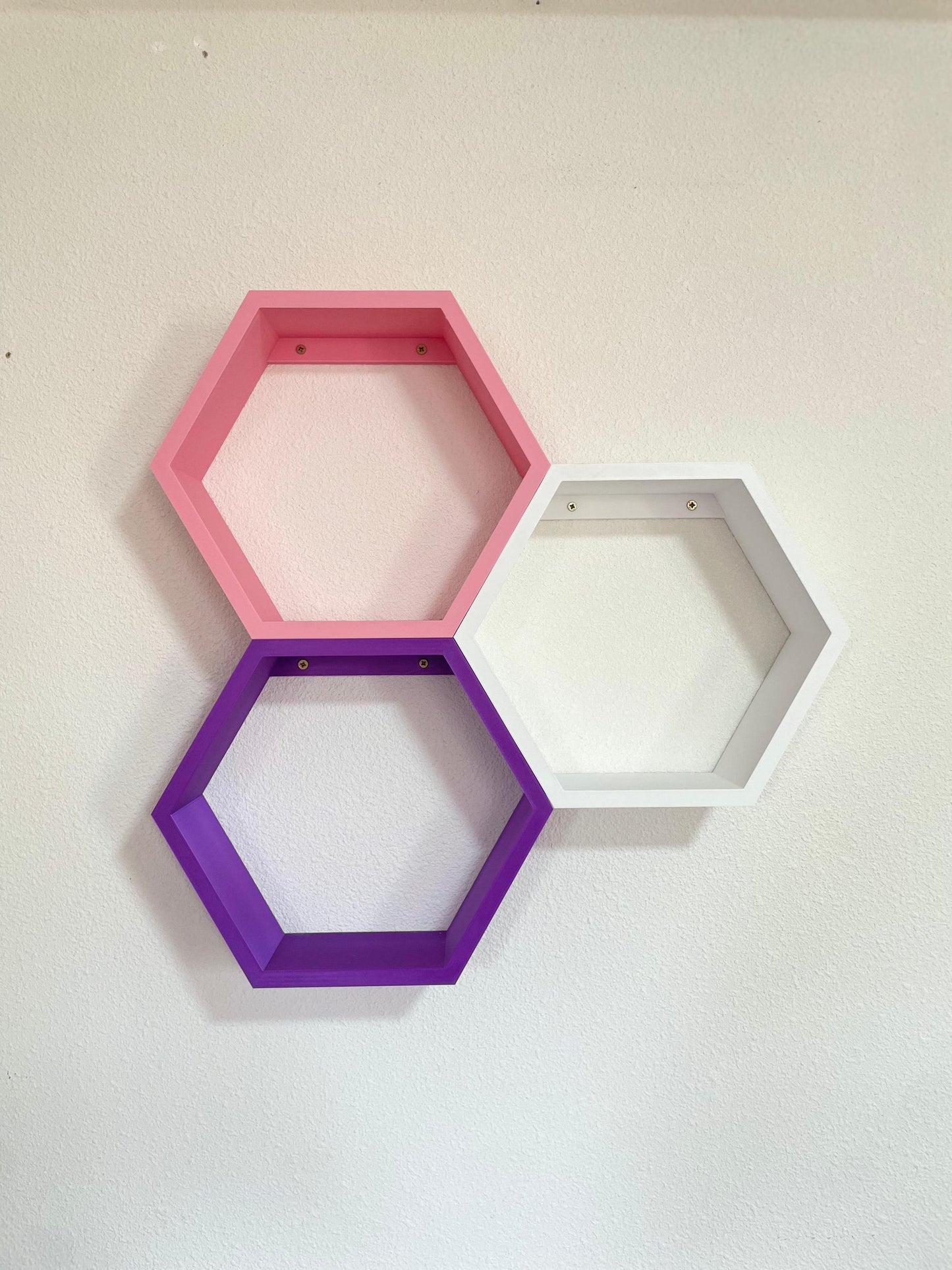 Honeycomb Wall Shelve | Modern Hexagon Floating Shelves for Home Decor | Stylish Storage Solution | Expandable colorful customizable shelves