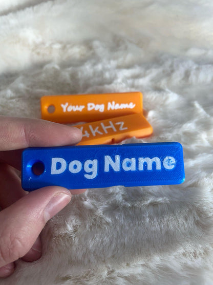 Custom Dog Whistle High Pitch | 14kHz | with keychain hole | Custom Dog Name | dog accessories