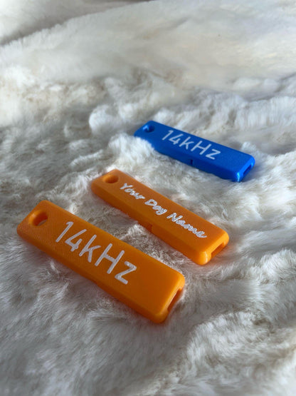 Custom Dog Whistle High Pitch | 14kHz | with keychain hole | Custom Dog Name | dog accessories
