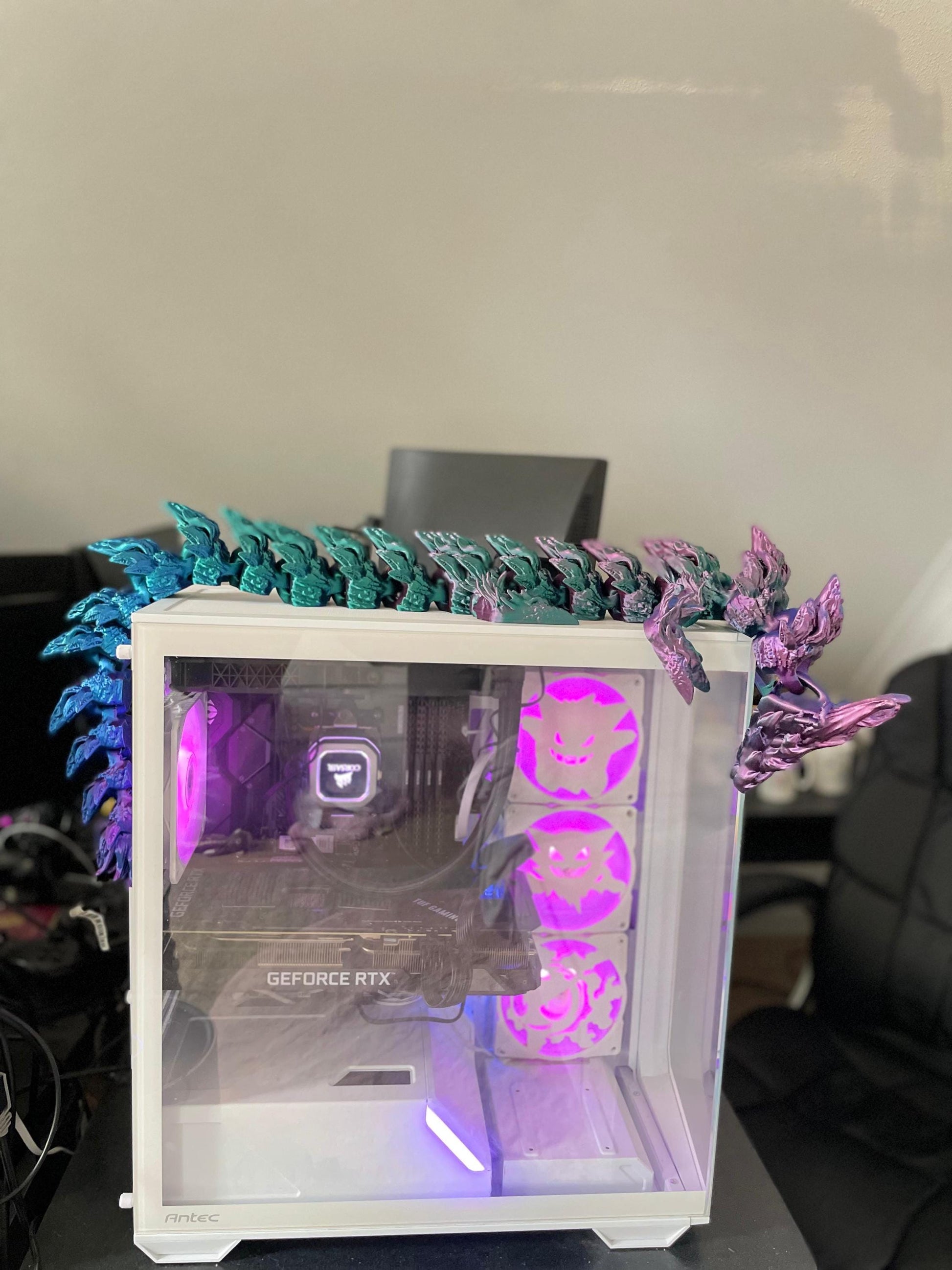 3D Printed Dragon Large 90cm Color-Changing Articulated Fantasy Decor Fidget Toy