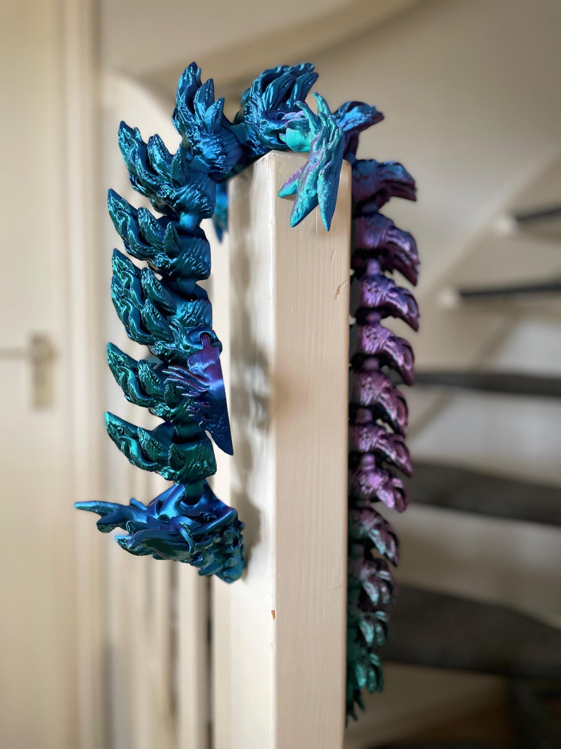 3D Printed Dragon Large 90cm Color-Changing Articulated Fantasy Decor Fidget Toy