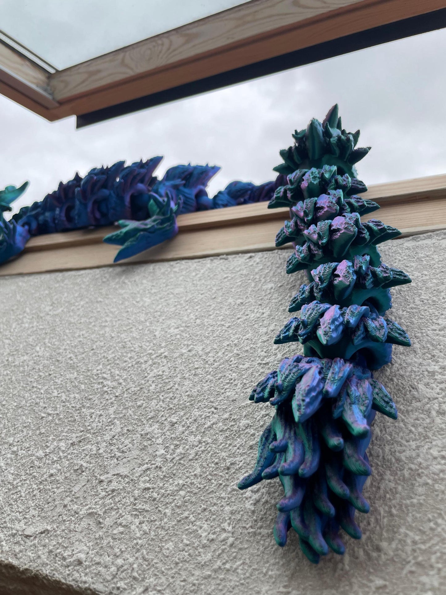 3D Printed Dragon Large 90cm Color-Changing Articulated Fantasy Decor Fidget Toy