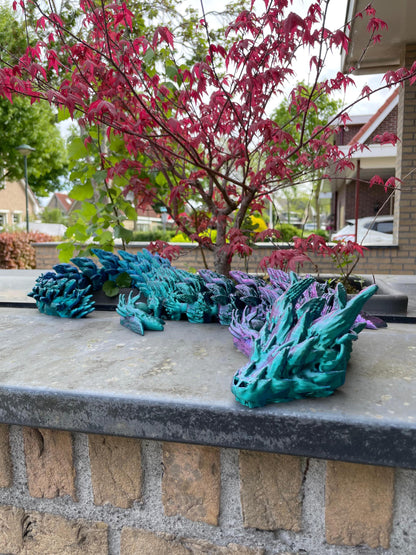 3D Printed Dragon Large 90cm Color-Changing Articulated Fantasy Decor Fidget Toy
