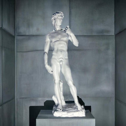 David Michelangelo Statue | Classic Art Sculpture | Italian Renaissance Decor | Home & Office Art | Antique Style Bust | 3D Printed
