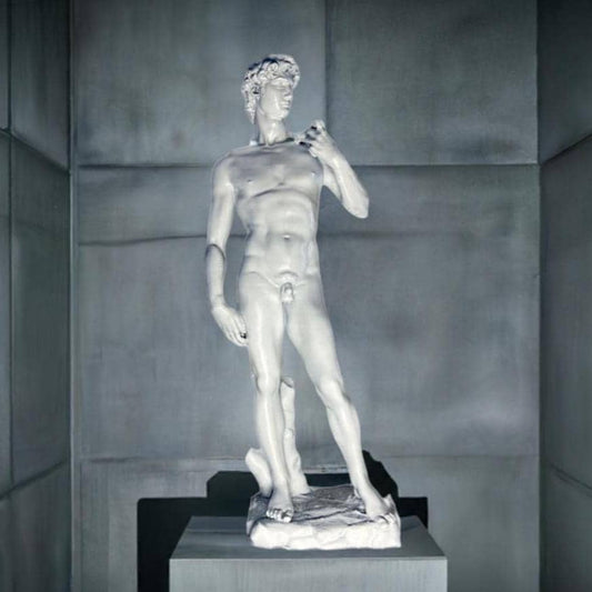 David Michelangelo Statue | Classic Art Sculpture | Italian Renaissance Decor | Home & Office Art | Antique Style Bust | 3D Printed