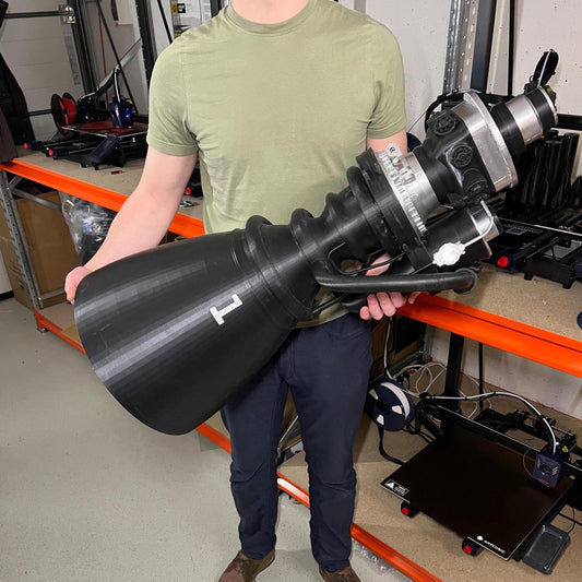 Rocket Engine Replica 90Cm | Detailed Spacecraft Display Piece | Iconic Decor for Space Enthusiasts & Collectors