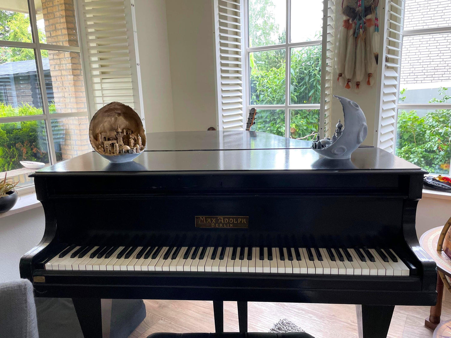 Moon City home decor Diorama 3D Printed Fantasy Architecture Miniature Mystical Palace Sculpture Fantasy World Decor Magical City Art Gift