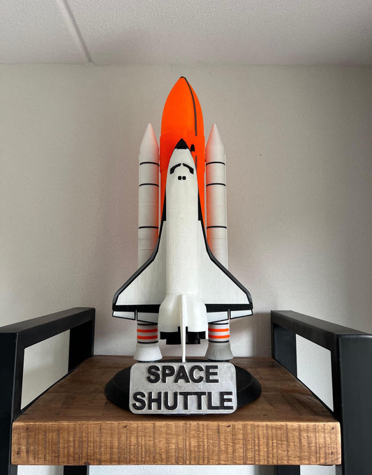 Space Shuttle Model 70cm | White & Orange NASA Replica | Iconic Spacecraft Collectible | Display and Space Decor